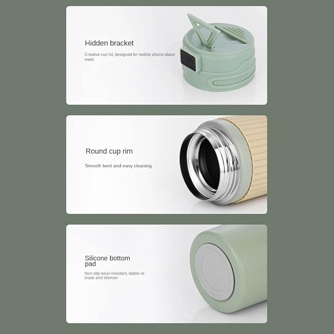 temperature display vacuum cup