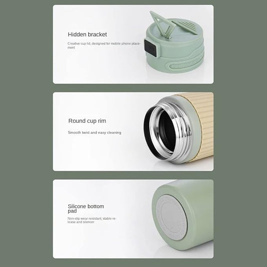 temperature display vacuum cup