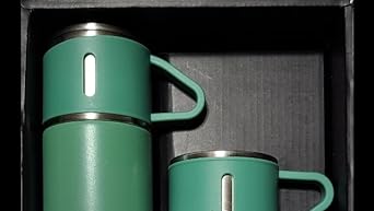 VACUUM FLASK WITH 2 CUPS